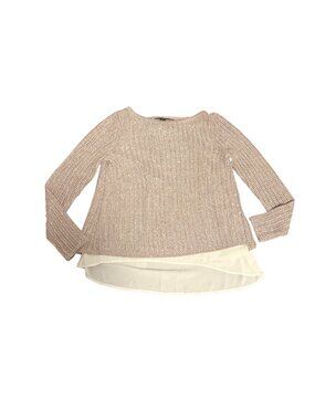 White House Black Market Women's Double Layered Sequins Sweater